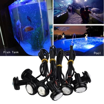 Fish Tank LED Light 3W 300lm Flood beam 10000k 8pcs Waterproof Underwater - Image 1 of 4