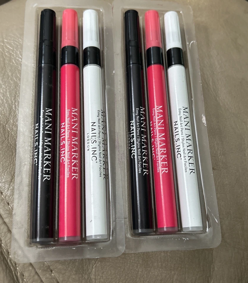 Trío de bolígrafos para arte en uñas Nails.INC Mani Marker - 2 juegos - Foto 1 de 1