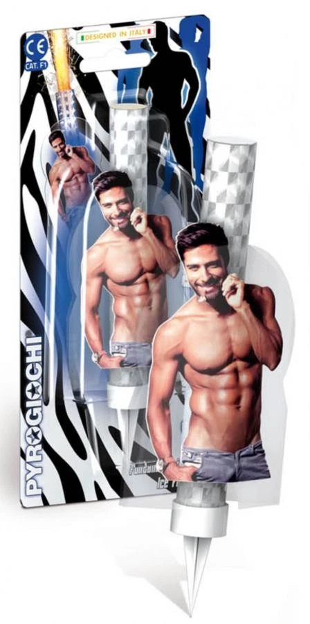 Candela Luminosa Fontana Fiaccola SEXY con uomo nudo - Immagine 1 di 2