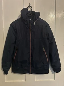 Boys Baker By Ted Baker Navy Coat Jacket Age 11yrs With Hood - Picture 1 of 5