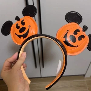 Disney Parks Halloween Pumpkin Jack-o'-Lantern 2025 Mickey Ears Headband US POST - Picture 1 of 10