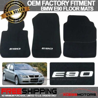 06-11 E90 3 Series Car Floor Mats Carpet Front Rear Row FOR: (BMW) Foto 1 de 4