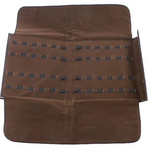 Estuche de almacenamiento para cuchillos paquete con capacidad para 24 cuchillos plegables forro de terciopelo marrón - Imagen 1 de 2