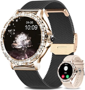 Smart Watch Ladies Women with Phone Function Wristwatch for iPhone Samsung Huawei - Picture 1 of 6