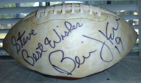 Cleveland Brown Limited Edition Series D Football Signed By Bernie Kosar No COA Cover