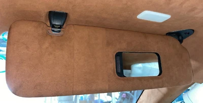 13 BMW 640i Gran Coupe OEM Right Hand Passenger Side Sun Visor Brown Suede 12-19 - Image 1 of 3