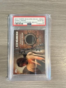2017 Topps Walking Dead Daryl Dixon costume reliquia PSA 10 - Foto 1 di 2