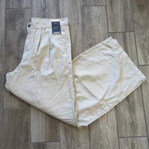 Levi's Premium High Waist Loose Fit Wide Leg Pleated Trouser Pants Size 32x32 - Picture 1 of 14