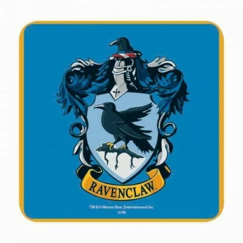 HARRY POTTER RAVENCLAW HOUSE CREST TABLE DRINKS CORK BACKED COASTER MAT Foto 1 de 1