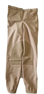 Imperial Riding Softshell Winter Reithose, Beige, Strass Kniebesatz Leder 38/40 - Bild 1 von 4