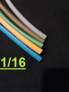 1/16" inch 1.6mm TELCO GROUP 2 heat shrink tubing 2:1  polyolefin (5 FOOT) - Imagen 1 de 8