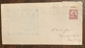 1932 Cover with Charter of Maryland Tercentenary Cachet & Plate # Webster Single - Picture 1 of 2