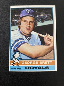 1976 Topps  Baseball Card #19 George Brett HOF Kansas City Royals