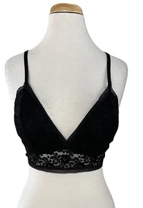 XHILARATION Bralette Mujer Encaje Negro Talla XL - Imagen 1 de 2