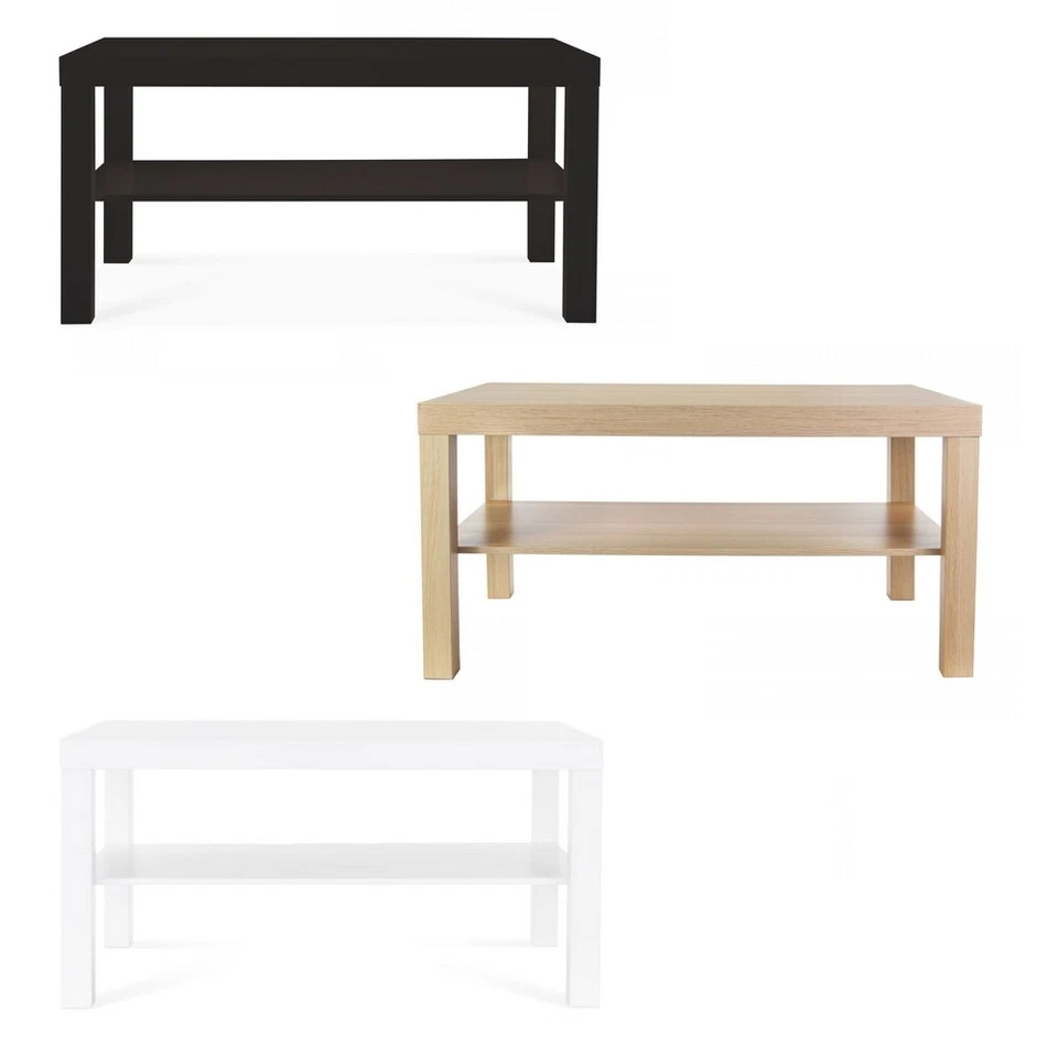 Ikea "LACK" Beistelltisch 90x55 cm Weiß Schwarz Eiche Couchtisch Wohnzimmertisch - Bild 1 von 4