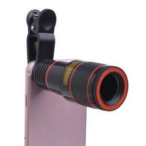Clip-on 8X Optical Zoom High Clarity Telescope Camera Lens w