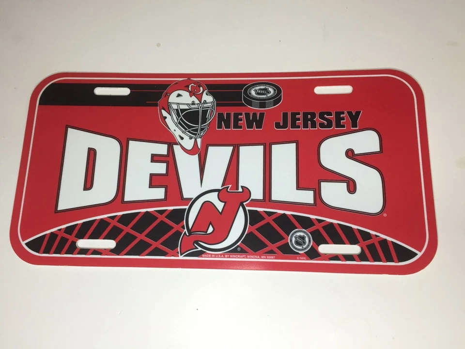 PLACA DE PLÁSTICO NUEVA JERSEY DEVILS NUEVA Y CON LICENCIA OFICIAL Foto 1 de 1