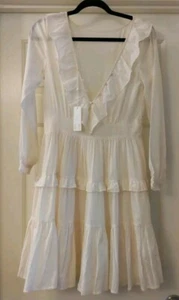 NWT Sample Spell & the Gypsy Collective Cream Frill Dress - Picture 1 of 5