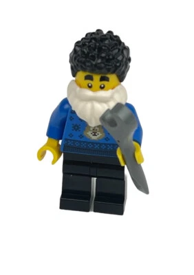 LEGO Police Officer Duke DeTain Minifigure City Cop w Beard & Wrench Mini Fig - Image 1 of 2
