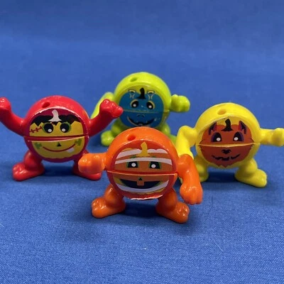 Mini juego de 4 figuras de juguete coleccionables de calabazas Kinder Joy Halloween Mix & Match Foto 1 de 4