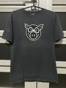 Camiseta Burnt Vintage Años 90 Tum Yeto Pig Skateboards Y2K Hombre Talla L - Imagen 1 de 10