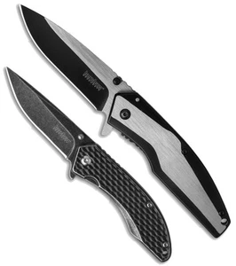 Kershaw Set Of 2 Starter Set Frame Lock Knives Stainless Steel Handles 1316KITX - Picture 1 of 1