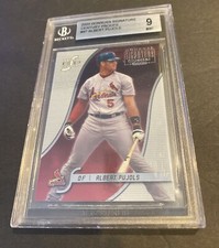 #15/100 ALBERT PUJOLS~BECKETT 9 MINT~2003 DONRUSS SIGNATURE CENTURY PROOFS #87