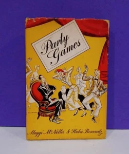VINTAGE BOOK- PARTY GAMES- Maggi McNellis & Hubie Boscowitz -1949- Hardcover - Picture 1 of 22