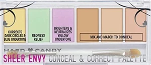 (LOT 2) Hard Candy Sheer Envy Conceal & Correct Palette #941 Light Medium SEALED - Picture 1 of 3