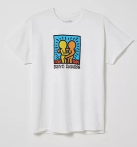 T-Shirt Keith Haring Best Buddies Made in USA Größe Large neu mit Etikett - Bild 1 von 1