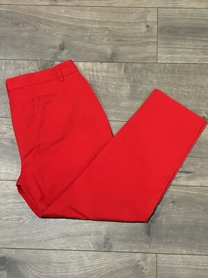 Women’s Worthington Ankle Cotton spandex pant Size 14. Red Trouser - Image 1 of 4