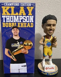 New Golden State Warriors Klay Thompson 2017 Championship Bobblehead LOOK! - Picture 1 of 4