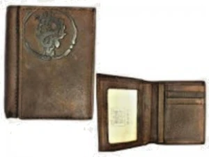 PORTE FEUILLE CUIR GRAS GRAVE - Imagen 1 de 1