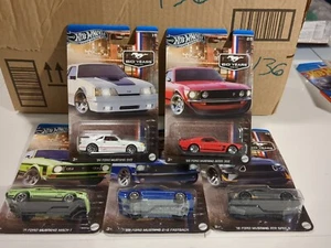 2024 Hot Wheels Ford Mustang 60 Years Silver Series Rtr Boss 302 Mach 1 Set - Picture 1 of 7
