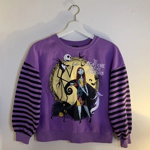 New girl's Tim Burton’s The Nightmare Before Christmas sweatshirt, Size L 10/12 - Picture 1 of 7