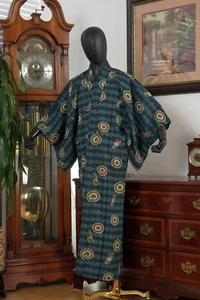 DEAR VANILLA JAPANESE JUBAN UNDERGOWN MEN'S KIMONO AUTHENTIC VINTAGE JAPAN MADE - Picture 1 of 7