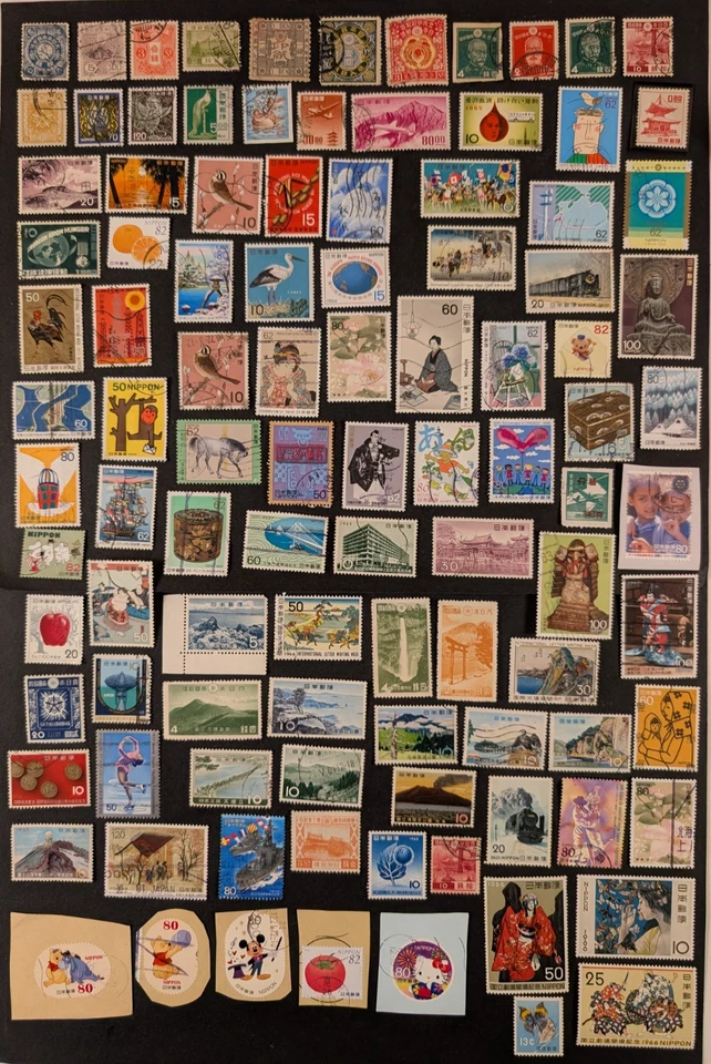 Japan - Nice lot of 100 M/U stamps, mainly U, F/VF. - image 1 of 1