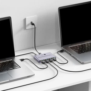 Ethernet-Splitter für den einfachen Anschluss von vier verschiedenen Geräten - Photo 1/12