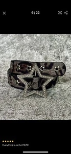 Women's Y2K Star Studded Metal Hollow Star Belt, Suitable For Casual Daily Wear - Picture 1 of 1