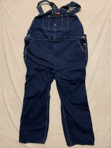 DICKIES Herren 48x30 Denim blau Jeans Latzhose Arbeitskleidung Zimmermann Utility Latzhose Bauernhof - Bild 1 von 8