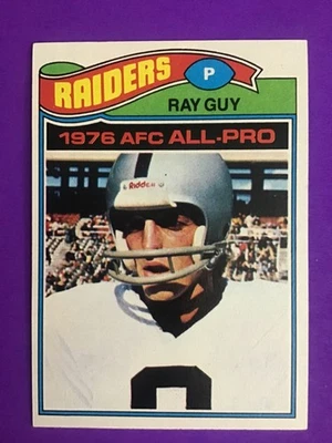 1977 TOPPS FOOTBALL SET BREAK CARD #  320 Ray Guy - Image 1 of 2