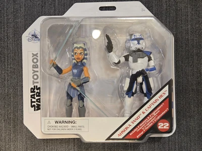 AHSOKA TANO & CAPTAIN REX Star Wars Toybox MIB Figura de acción #25 Disney Store Foto 1 de 2