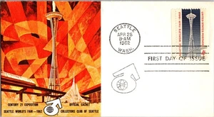 1196-13 Century 21 Expo, 1st Collector Club Cachet, unadressiert mit offener Klappe - Bild 1 von 3