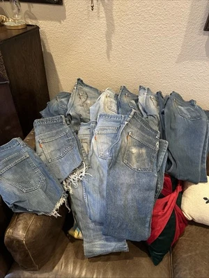 Lote De Pantalones De Colección Etiqueta Naranja Levi’s 9-2 Pantalones Cortos Años 70-80 Foto 1 de 4