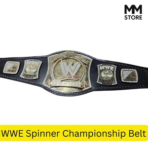 Custom Spinner Championship Gürtel - Goldplatten, Lederriemen - Bild 1 von 5
