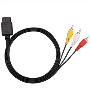 New Video AV Composite Cable For Super Famicom SNES Gamecube N64 Nintendo 64 - Picture 1 of 5