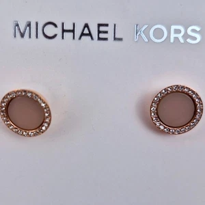 Michael Kors Ohrstecker Roségold & Rouge mit Pave Kristalldetail Neu mit Etikett - Bild 1 von 3
