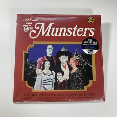 AT HOME WITH THE MUNSTERS RECORD STORE DAY 21 EXCLUSIVE BLUE VINYL NEW  - Image 1 of 2