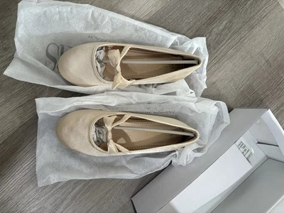 Dream Pairs Girls Gold Satin Flats SOPHIA-22 – Size US 1 - Image 1 of 4