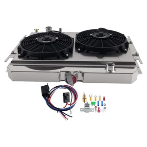 AT Aluminum Radiator for Chevrolet Biscayne Caprice 1963-1968 KKS289 3 Row - Bild 1 von 13